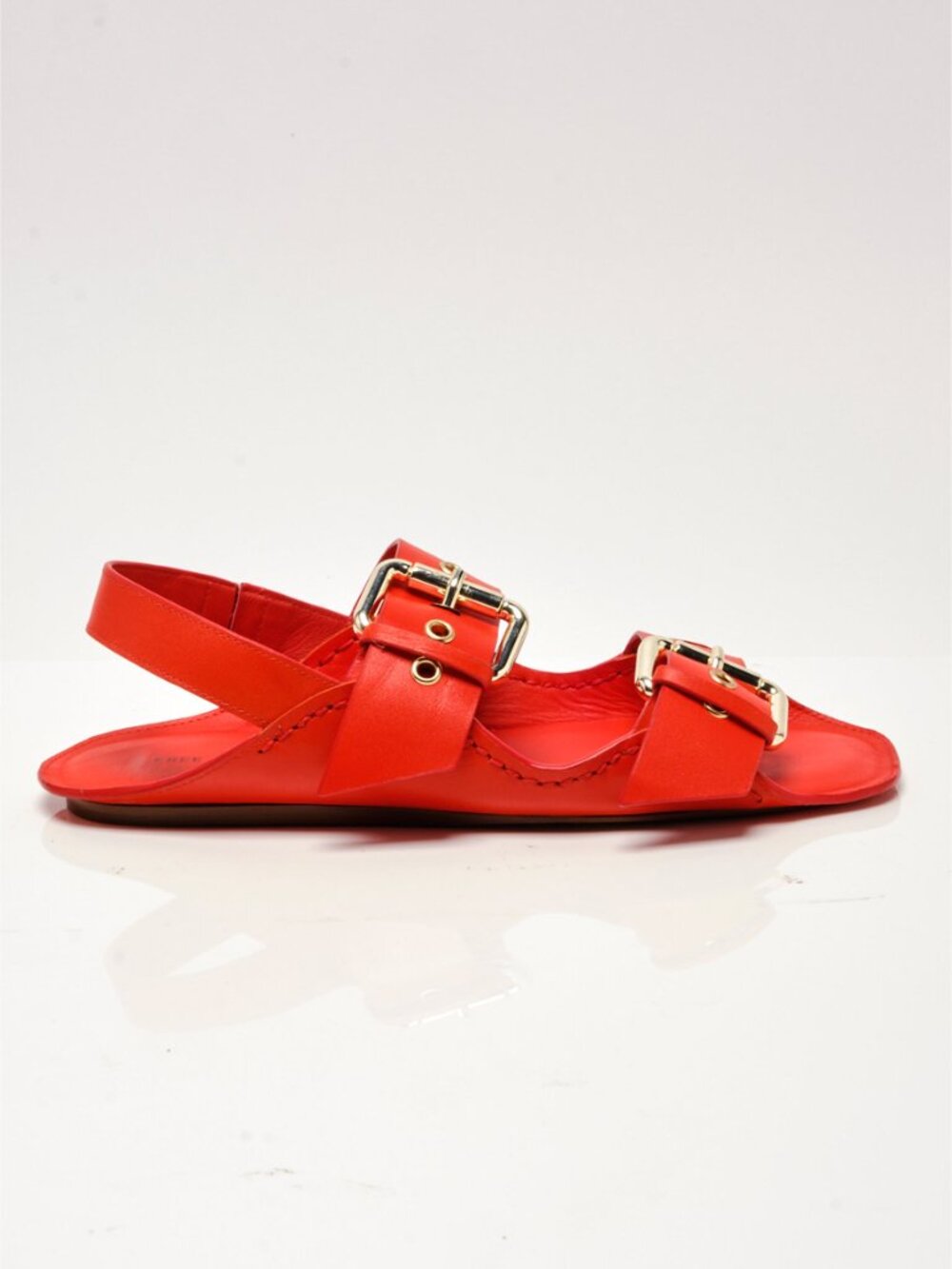 FREE PEOPLE Blossom Buckle Sandals / Salsa Leather - Picture 6 of 9